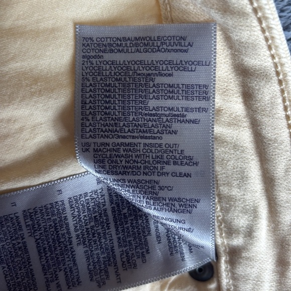 NYDJ Ami Skinny in Light Yellow Size 14 EUC - Picture 5 of 9